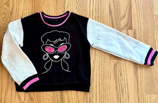 #198- Girls Barbie Sweatshirt- Size 5