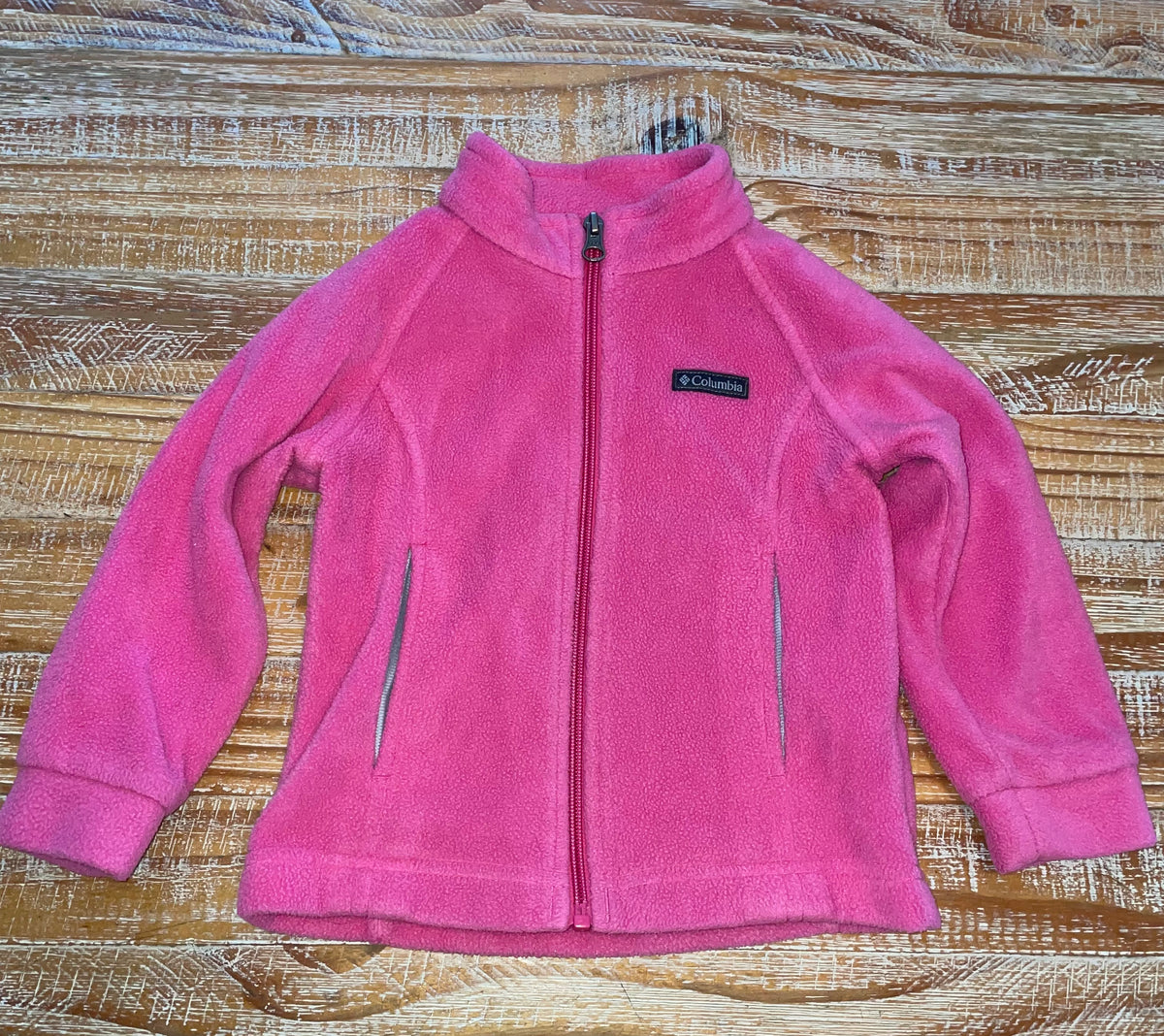 #4 Columbia Pink Fleece Jacket Girls 3T