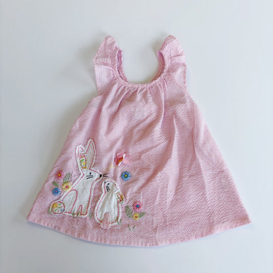 #79 | Size 5T | Mudpie Girls Seersucker Bunny Top