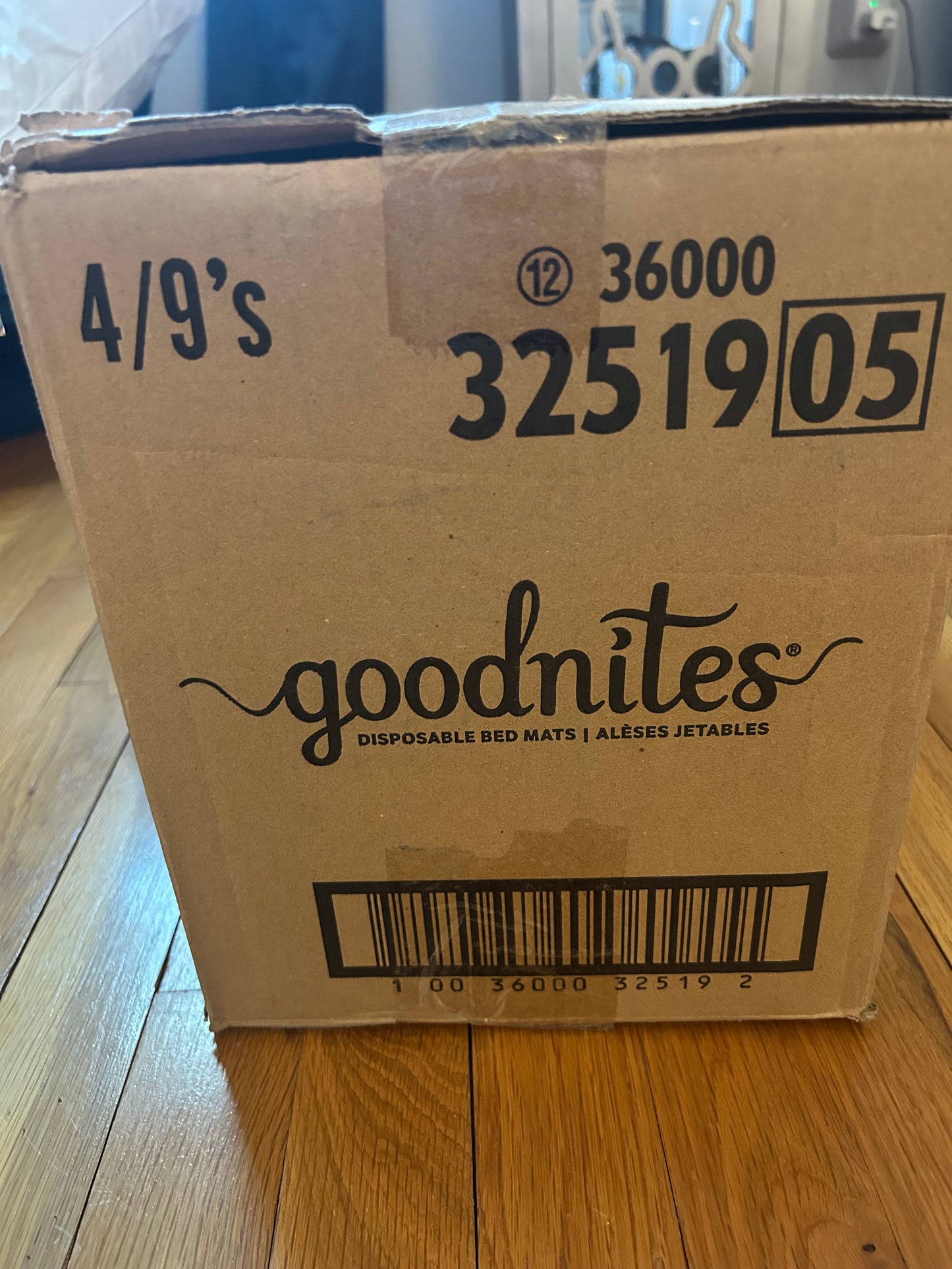 Seller 128 - Goodnites Disposable Bed Mats - 36 count - New in Box
