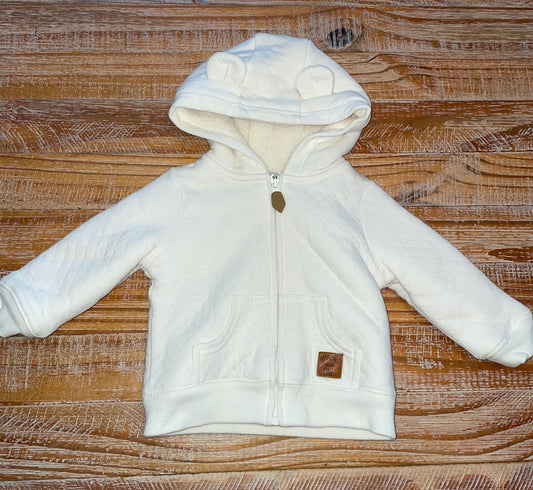 #4 Simple Joys by Carter's Sherpa Lined Quilted with Baby Bear Ears Hoodie 6-9 months