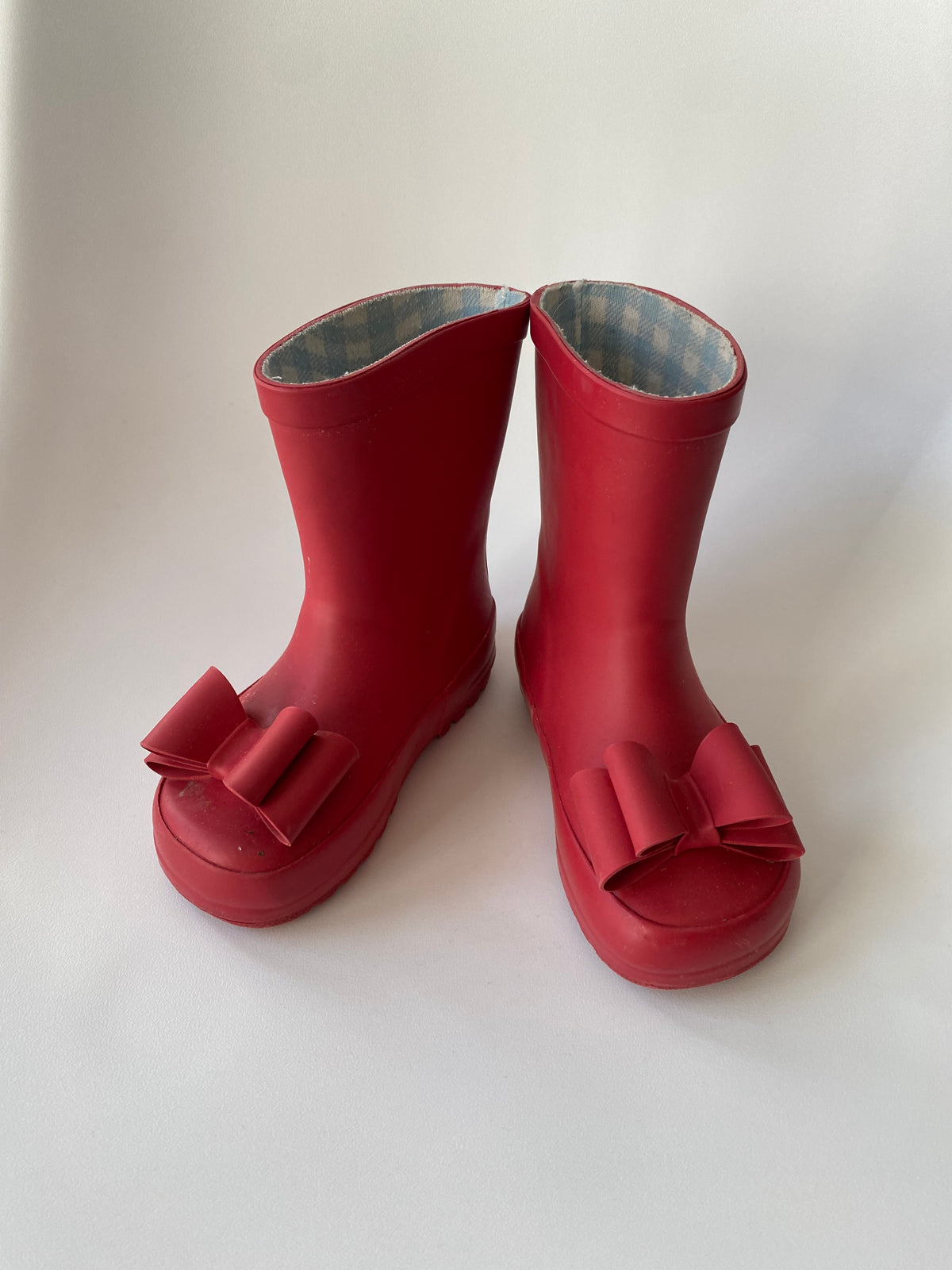 #117, Girls shoes 7c, Whim + Wander red rainboots, VGUC