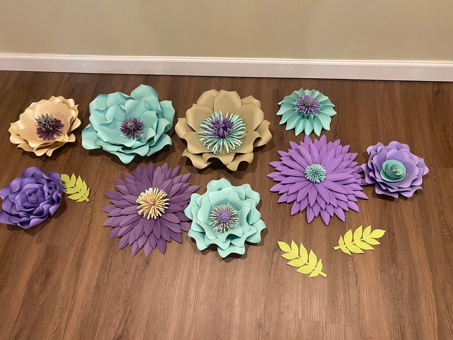 Reduced! Seller 148 VGUC Paper Flower Wall Decor
