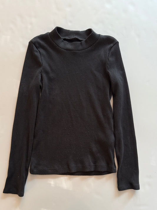 Seller # 90_abercrombie kids mock neck long sleeve turtleneck in GUC black ribbed size 7/8
