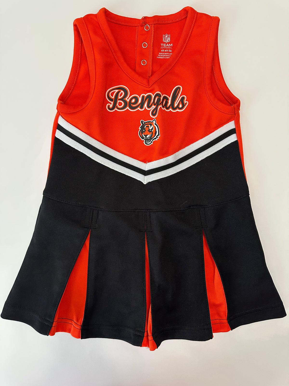 #80 Bengals girls 4T cheer uniform dress