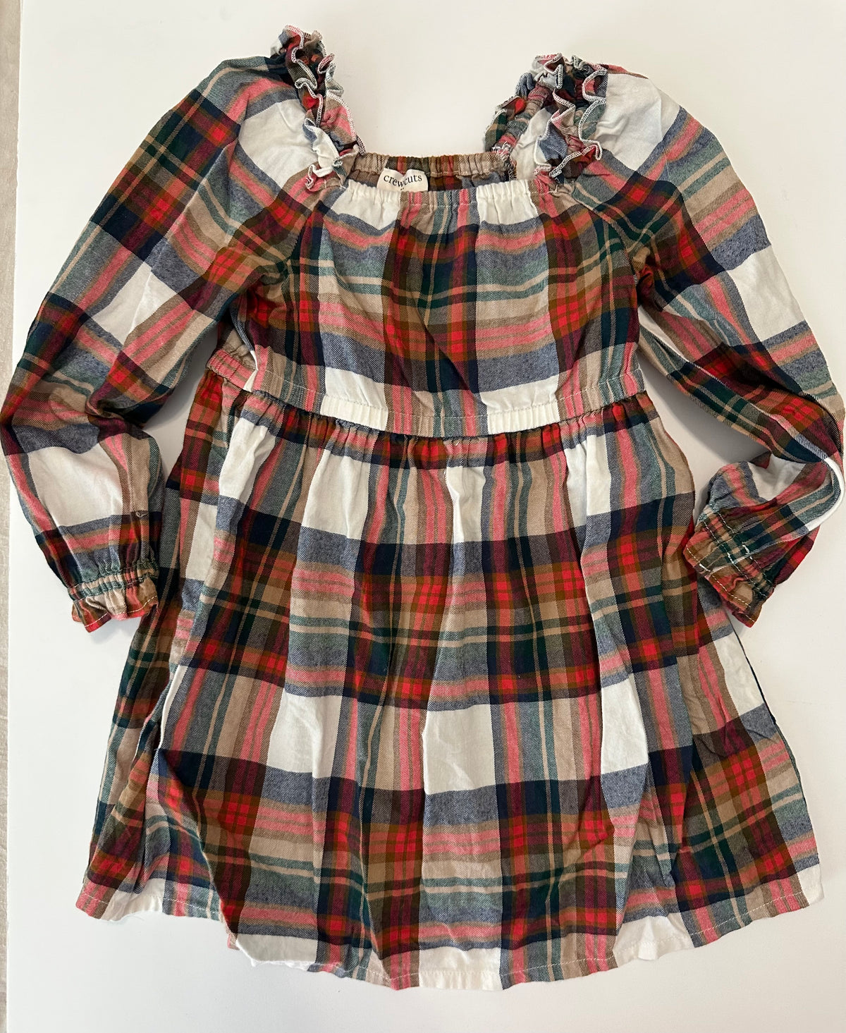 #80 Crew Cuts girls 4T plaid dress