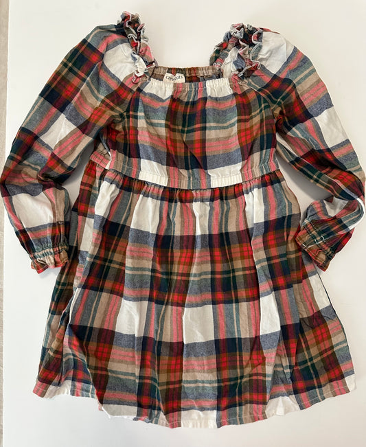 #80 Crew Cuts girls 4T plaid dress