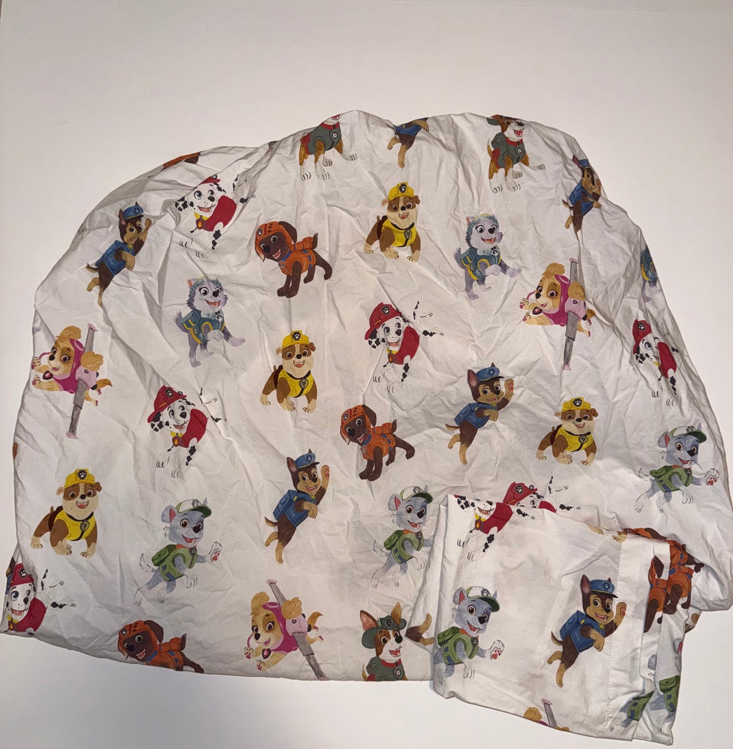 #106: Pottery Barn Paw Patrol Crib Fitted Sheet + 1 Pillowcase