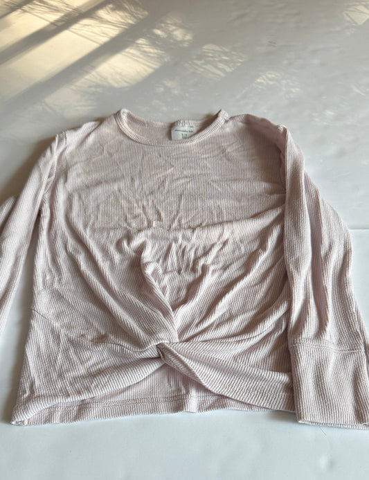 Seller # 90_abercrombie kids girls size 5/6 set of 3 front tie long sleeve ribbed tee in VGUC