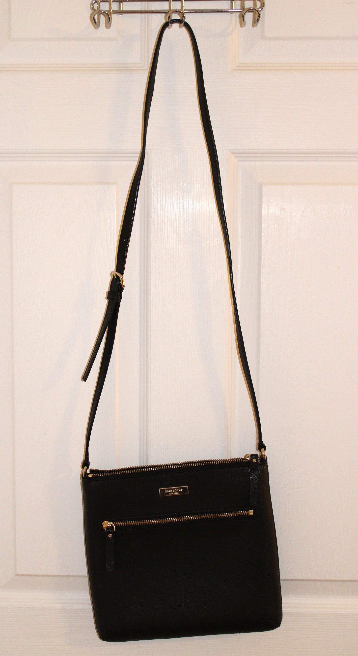#126 Kate Spade Crossbody - black leather