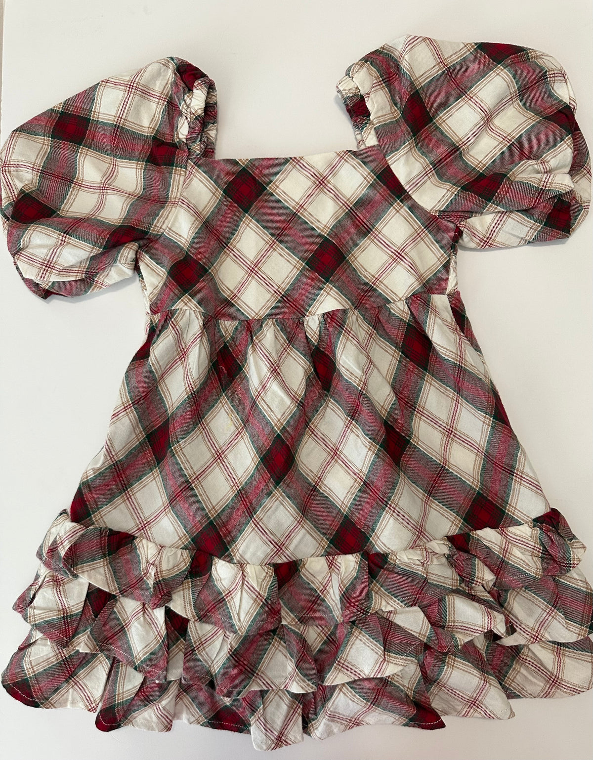 #80 Gymboree girls 4T holiday plaid dress