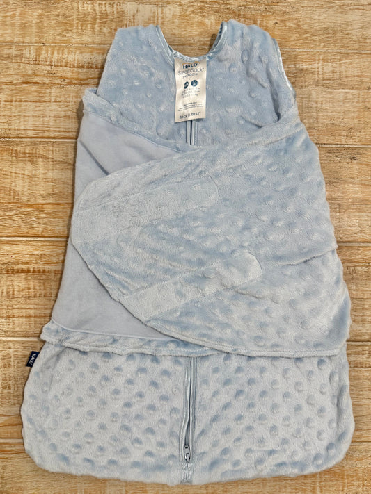 #108 Halo Swaddle size NB (0-3M) Plush Dot EUC