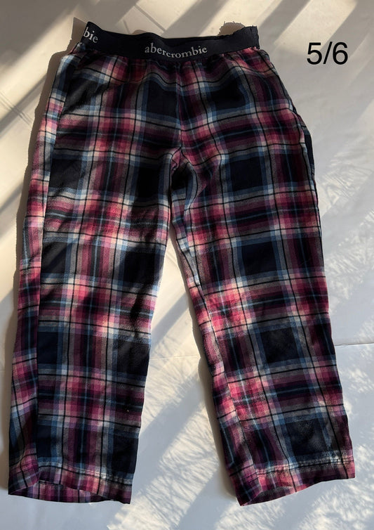 Seller # 90_Girl 5_6_ Abercrombie flannel pajama pant in GUC