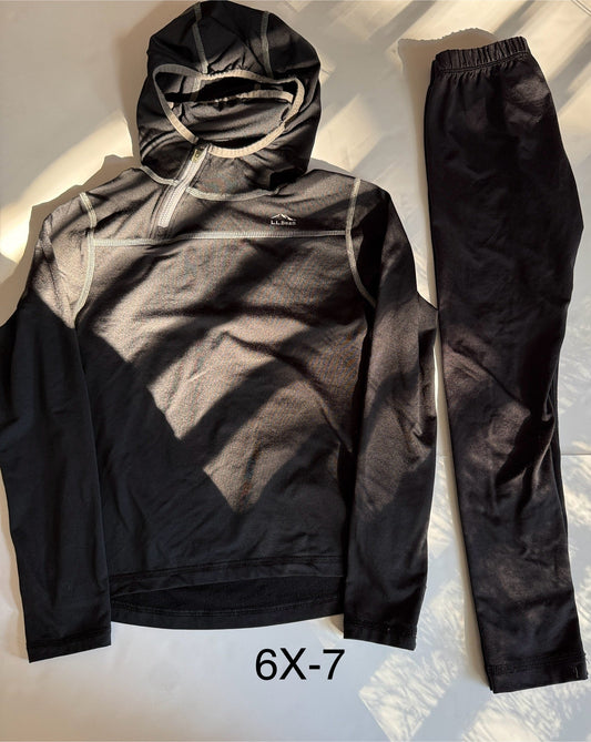 Seller # 90_LL Bean 6X/7 kids _Wicked Warm expedition-weight balaclava top and matching bottom in GUC