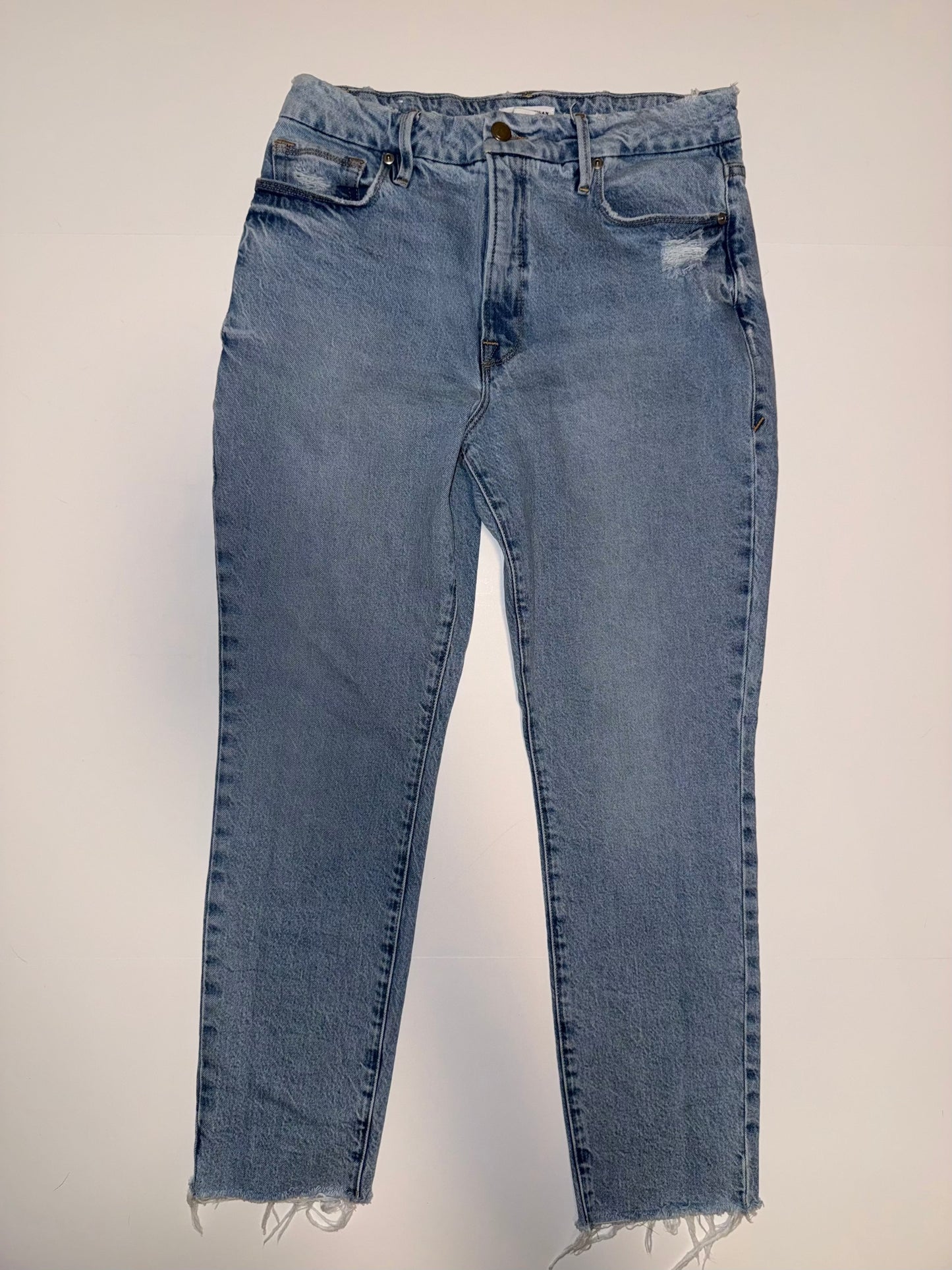 #106: Womens 8/29 Good American Classic High Rise Straight