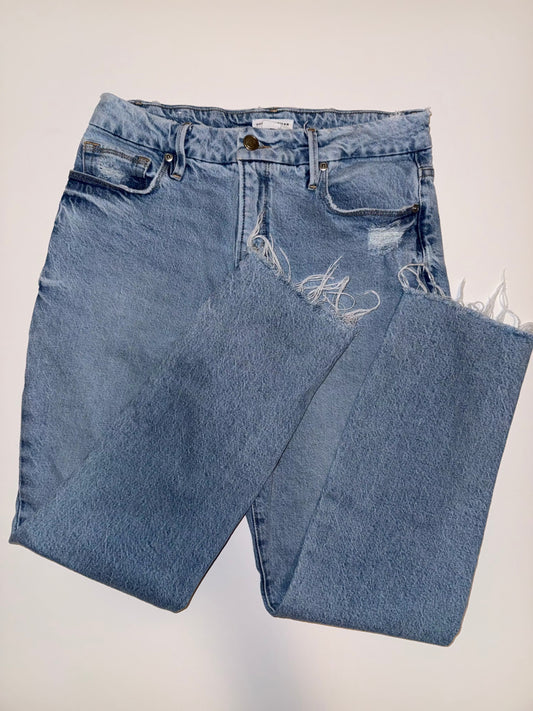 #106: Womens 8/29 Good American Classic High Rise Straight