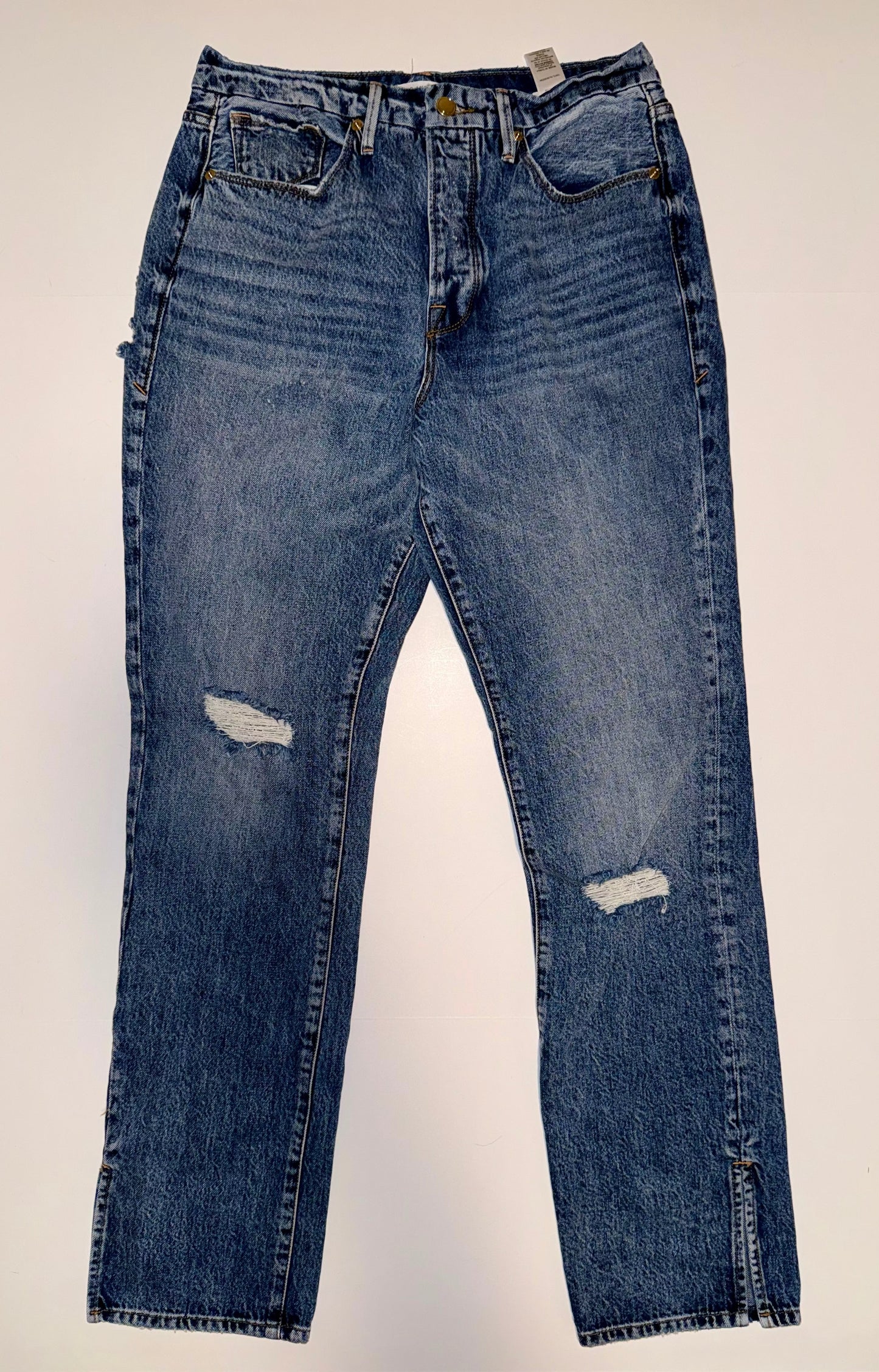 #106: Womens 8/29 Good American Good Boy Boyfriend High Rise Jeans