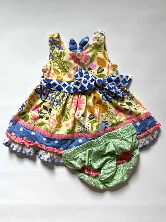 Matilda Jane Dress & Diaper Cover, 3-6mo