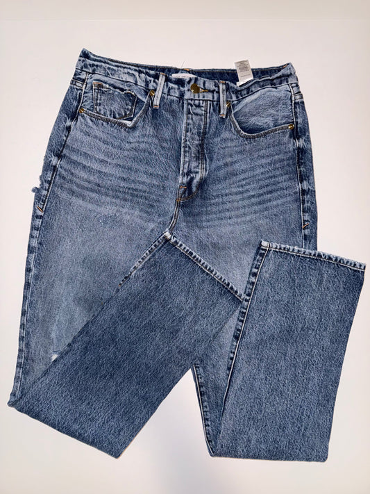 #106: Womens 8/29 Good American Good Boy Boyfriend High Rise Jeans