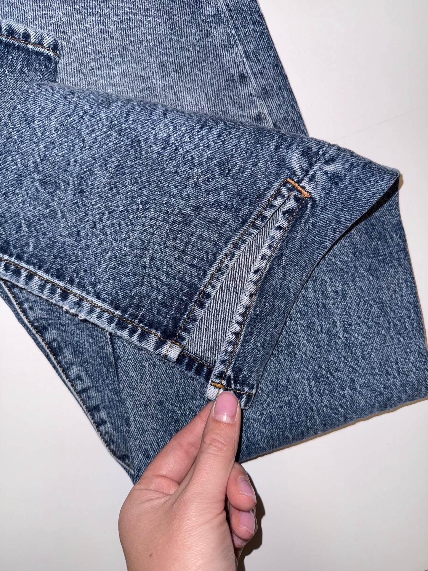 #106: Womens 8/29 Good American Good Boy Boyfriend High Rise Jeans