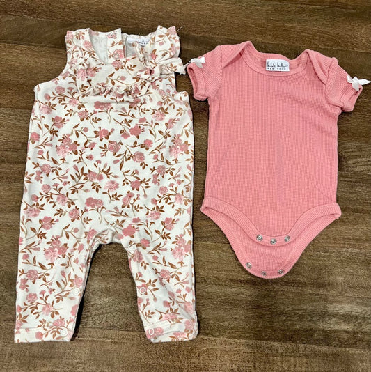 Seller #55 Nicole Miller girls 3-6 Months 2 piece jumpsuit with headband