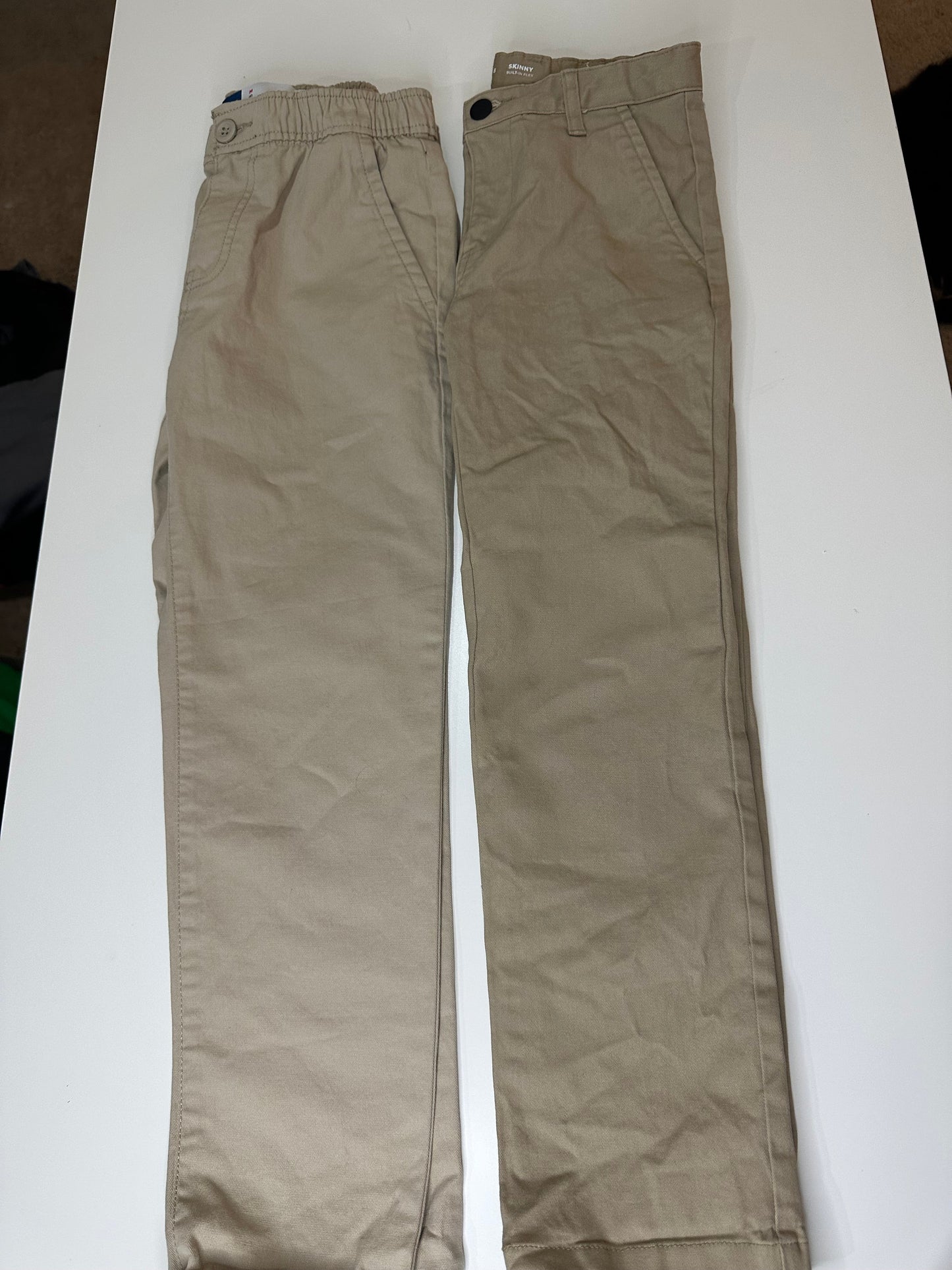#23 (reduced) Boys size 8 khaki pants (2 pair)