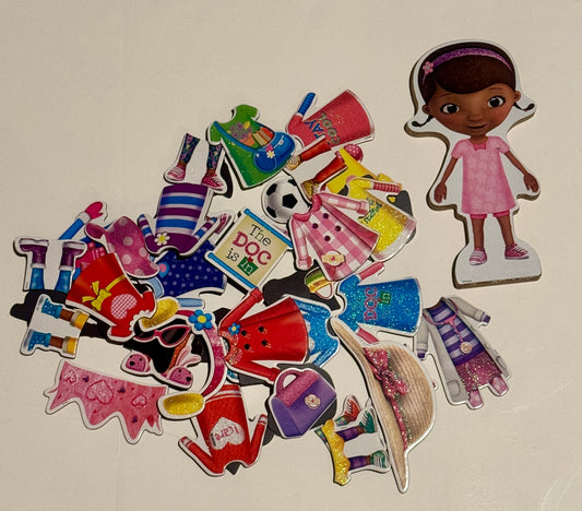 #187 Doc McStuffins Disney Jr Magnet Dress Up Toy