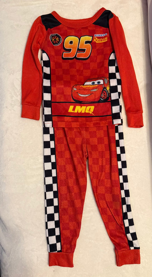 Seller #182 Boys Disney 4T Lightening McQueen Pajama(fit like 3T)