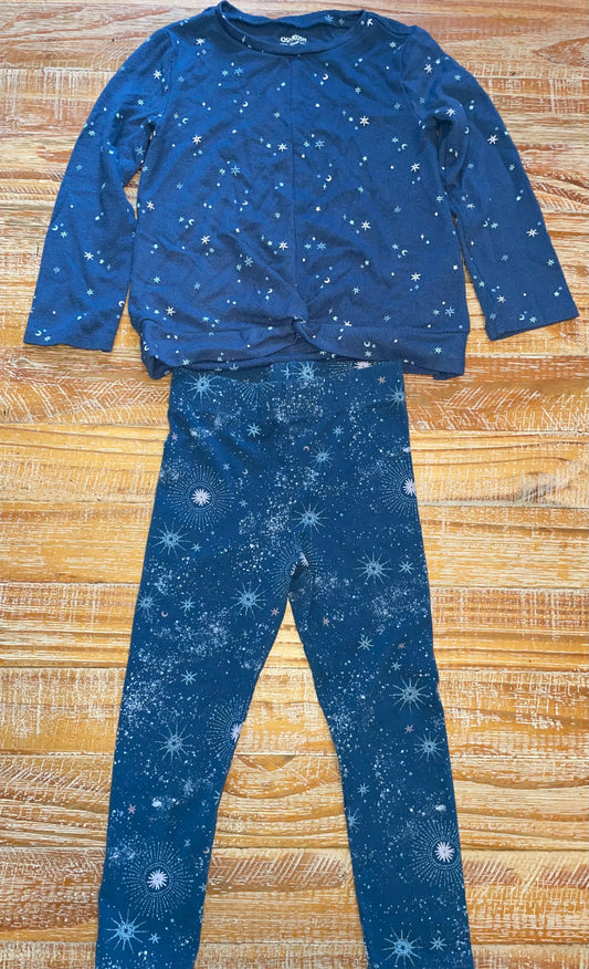 #4 OshKosh Blue Starry Night Set Girls 3T
