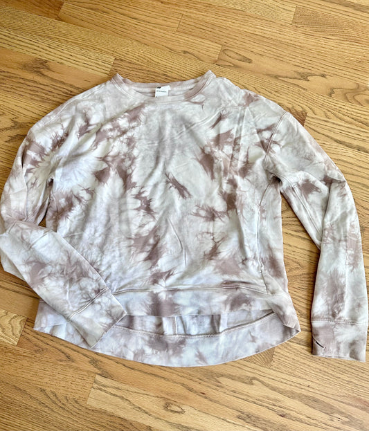 #198- Women’s, All in Motion, Beige Marble Sweatshirt- Size Medium