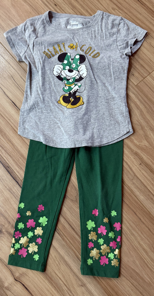 Seller #81 Girls Size 5T Disney St Patrick's Set