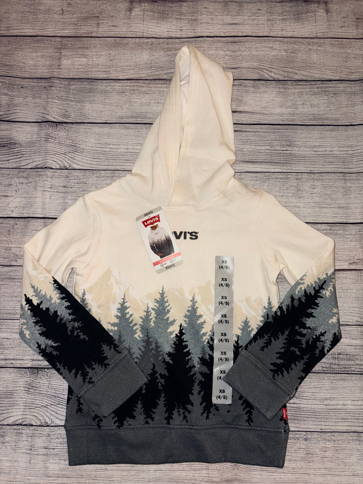 Seller 124 NEW Levi’s 4/5 Youth Boy’s Fleece Hoodie