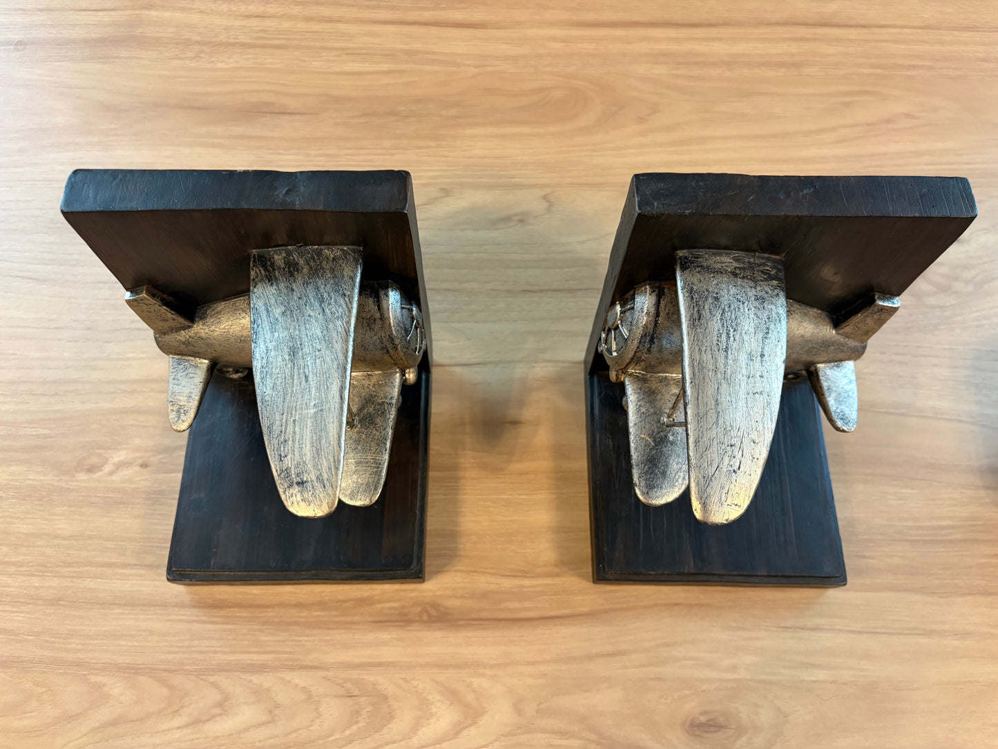 #33 *REDUCED* Airplane Bookends