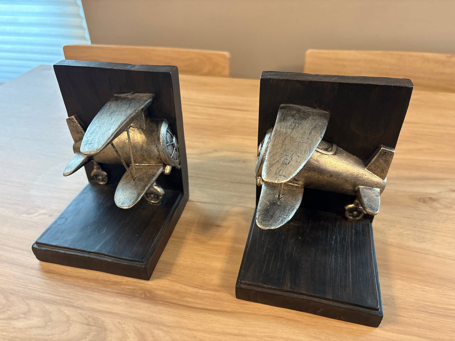 #33 *REDUCED* Airplane Bookends