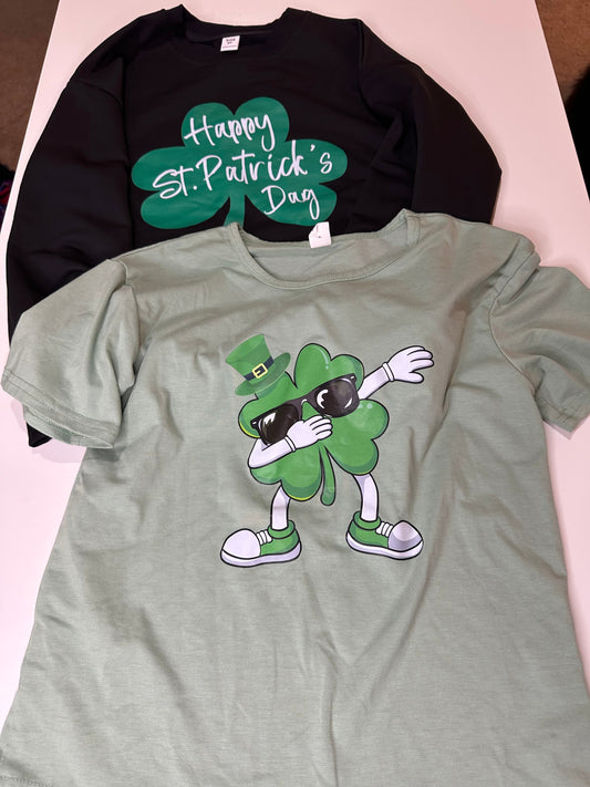 #23 (reduced) boys st. Patrick’s Day shirt and sweatshirt size 9