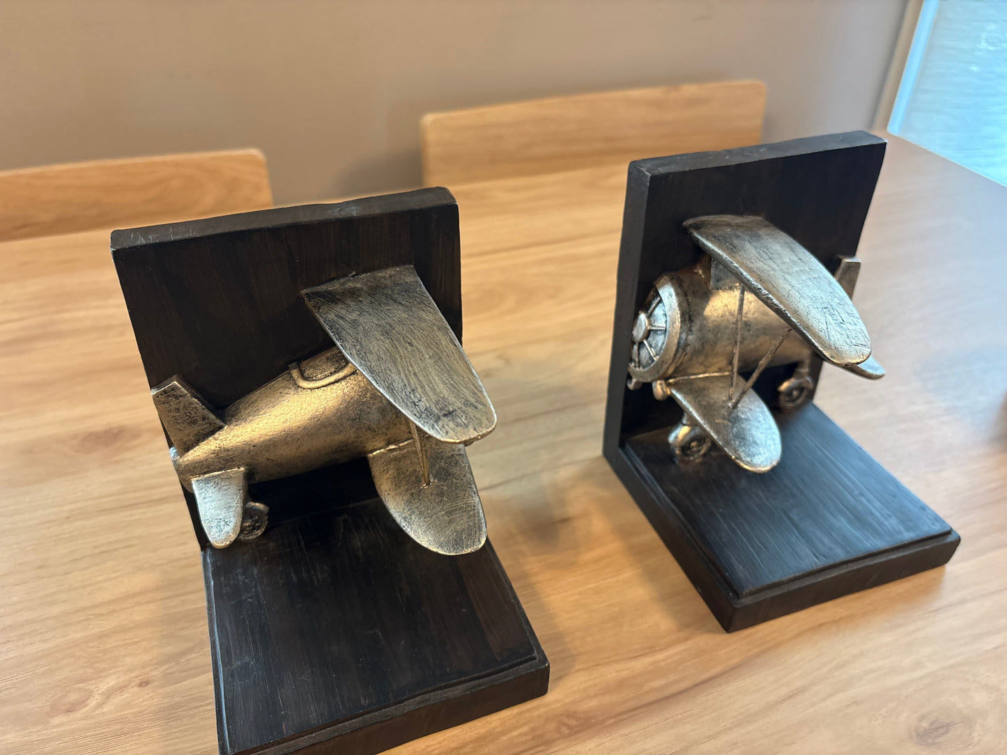 #33 *REDUCED* Airplane Bookends