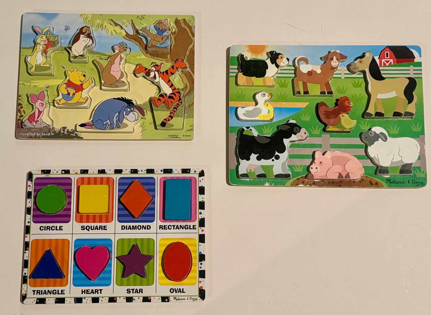 #187 Melissa and Doug and Disney Toddler Chunky Puzzles