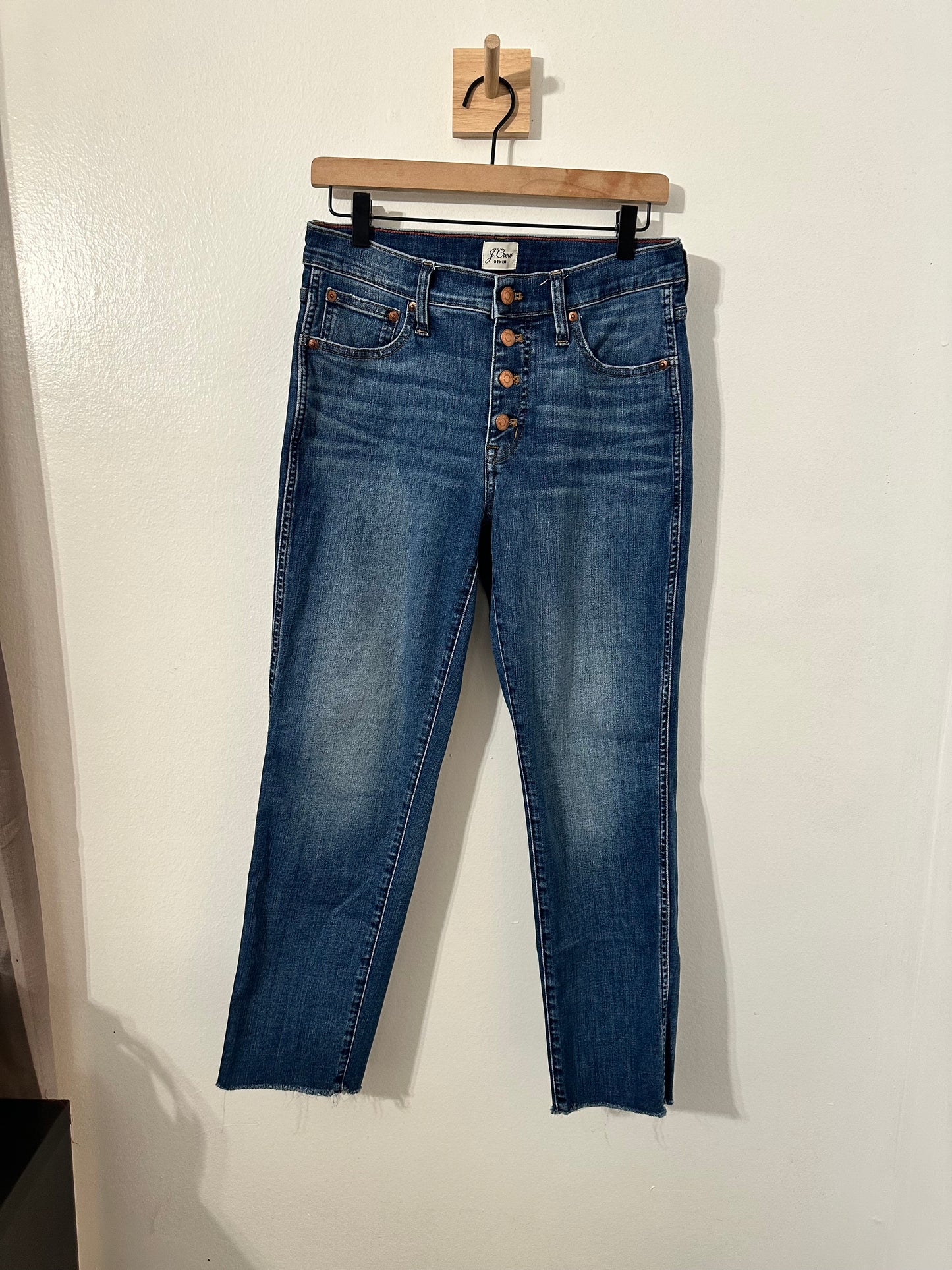 #111 J. Crew Denim 9” Vintage Straight Jean Women Pants Sz 29