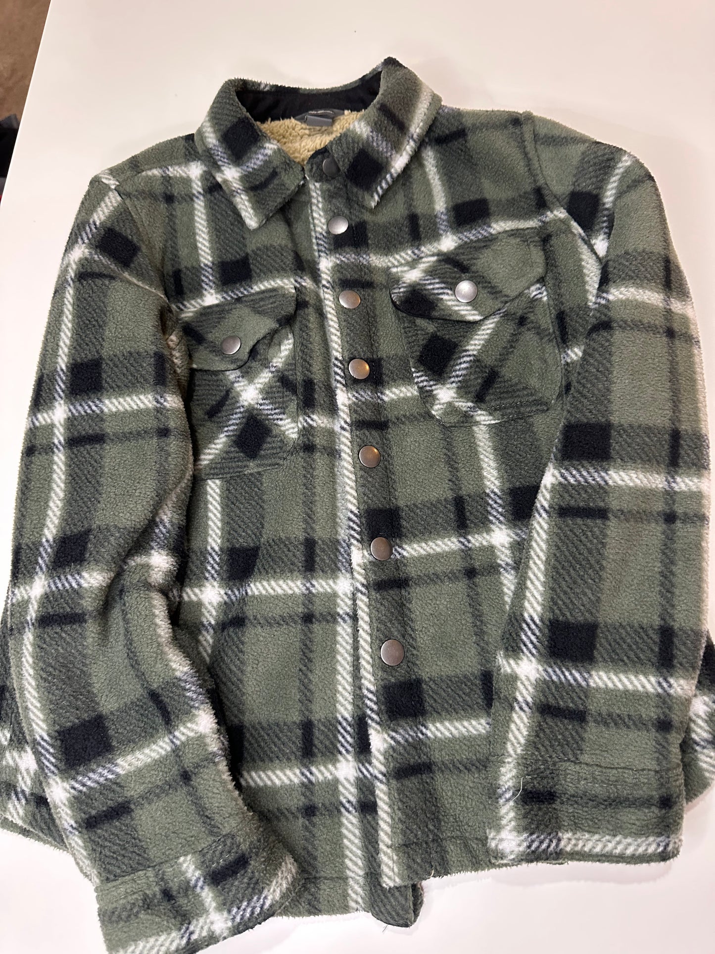 #23 boys fleece Shacket size 8