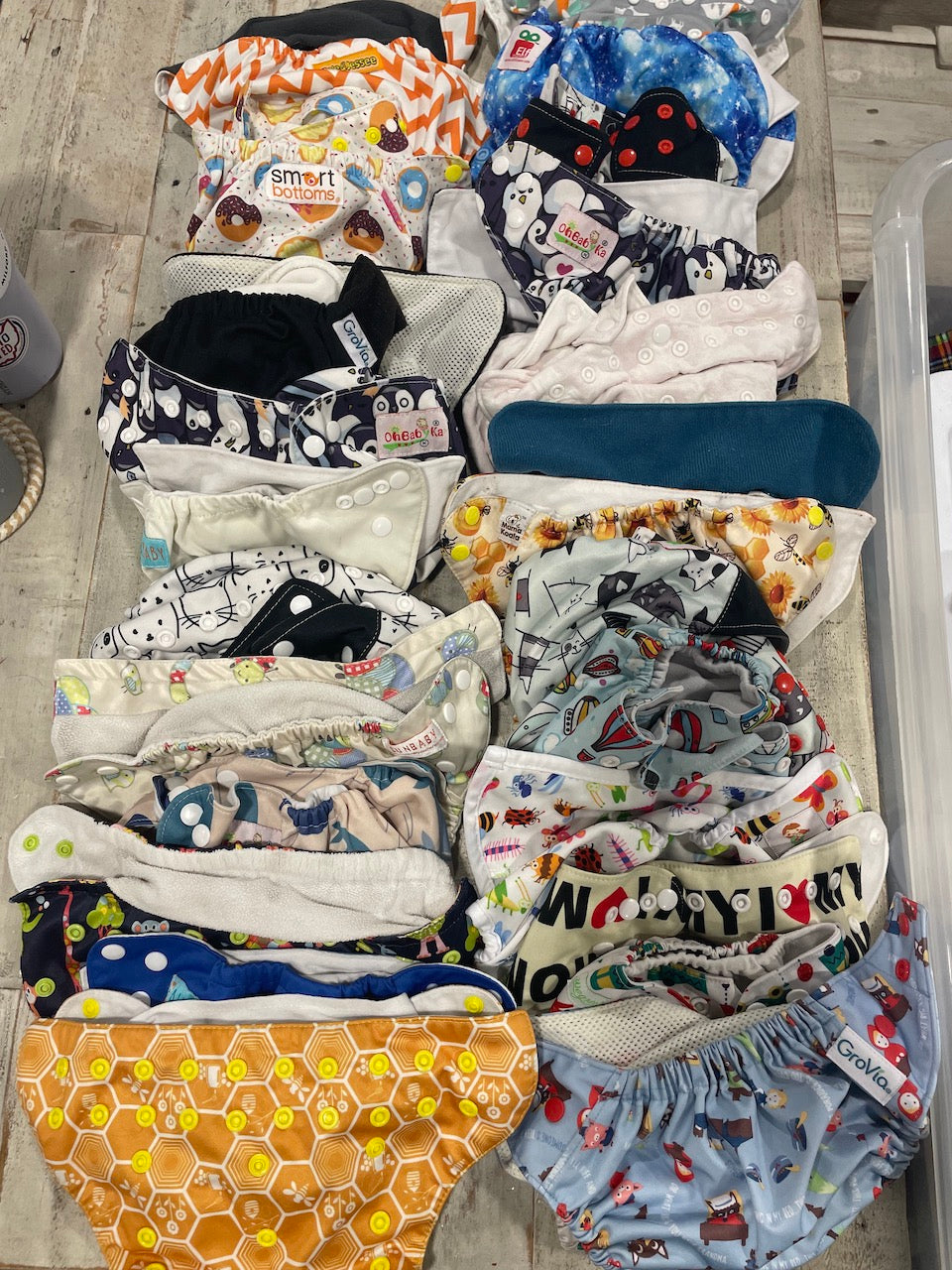 #83 Cloth Diaper Lot Mixed Brands