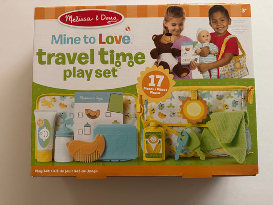 REDUCED #92 NEW baby doll travel time playset