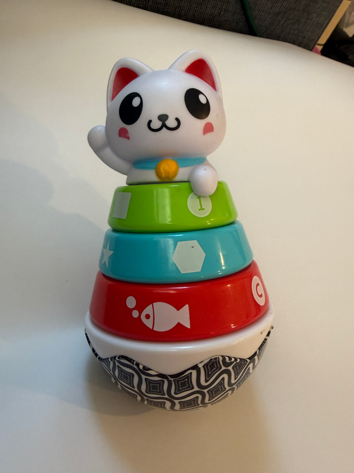 #170 Smart Steps Stack a Cat stacking ring interactive toy