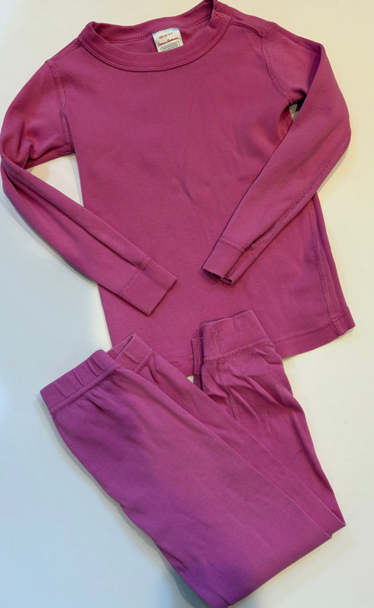 Seller 186 - Hanna Andersson Girls Pink Pjs - Size 4 - VGUC