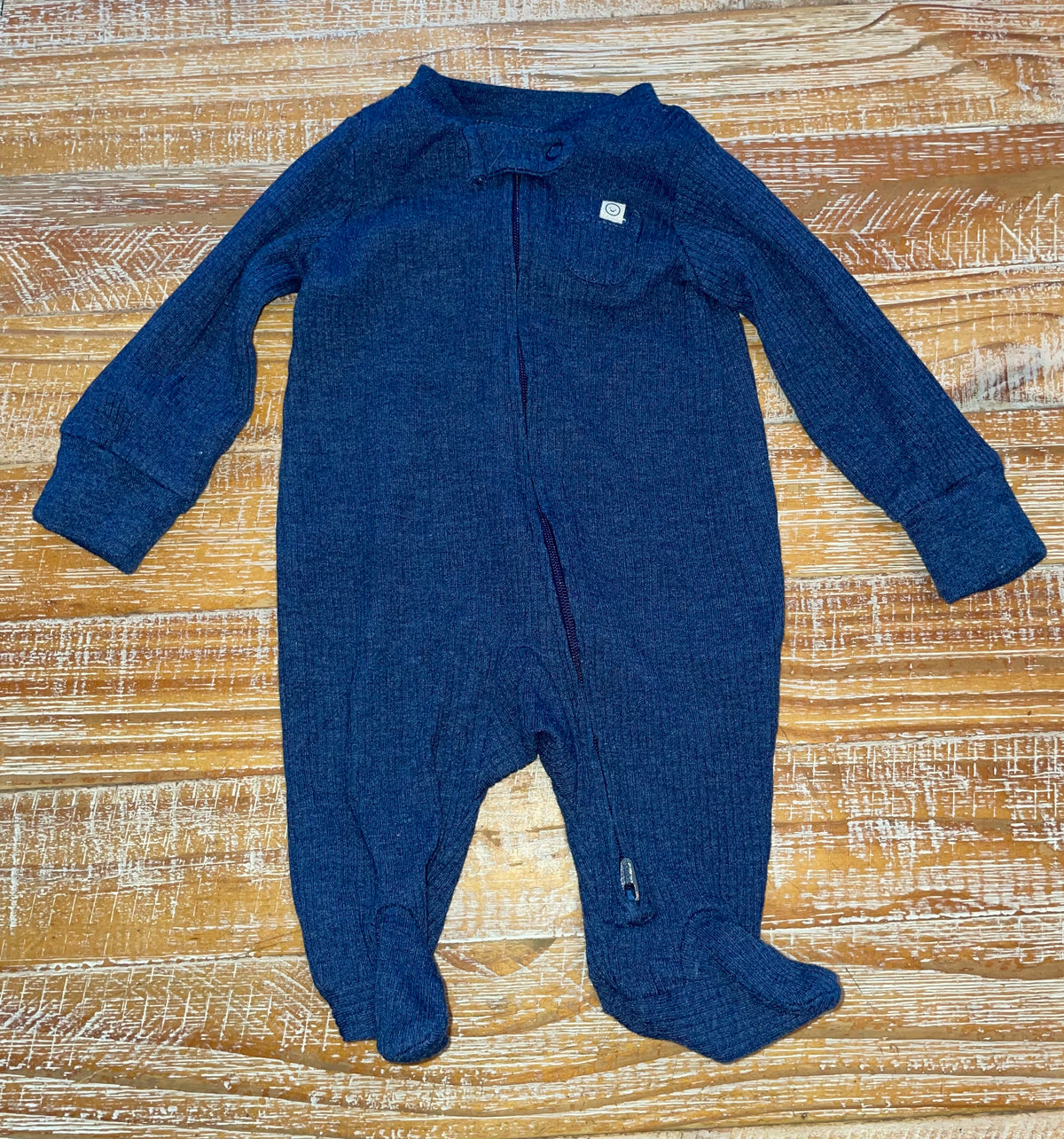 #4 Carter's Ribbed Navy Blue Zip-Up NWOT Boys Newborn