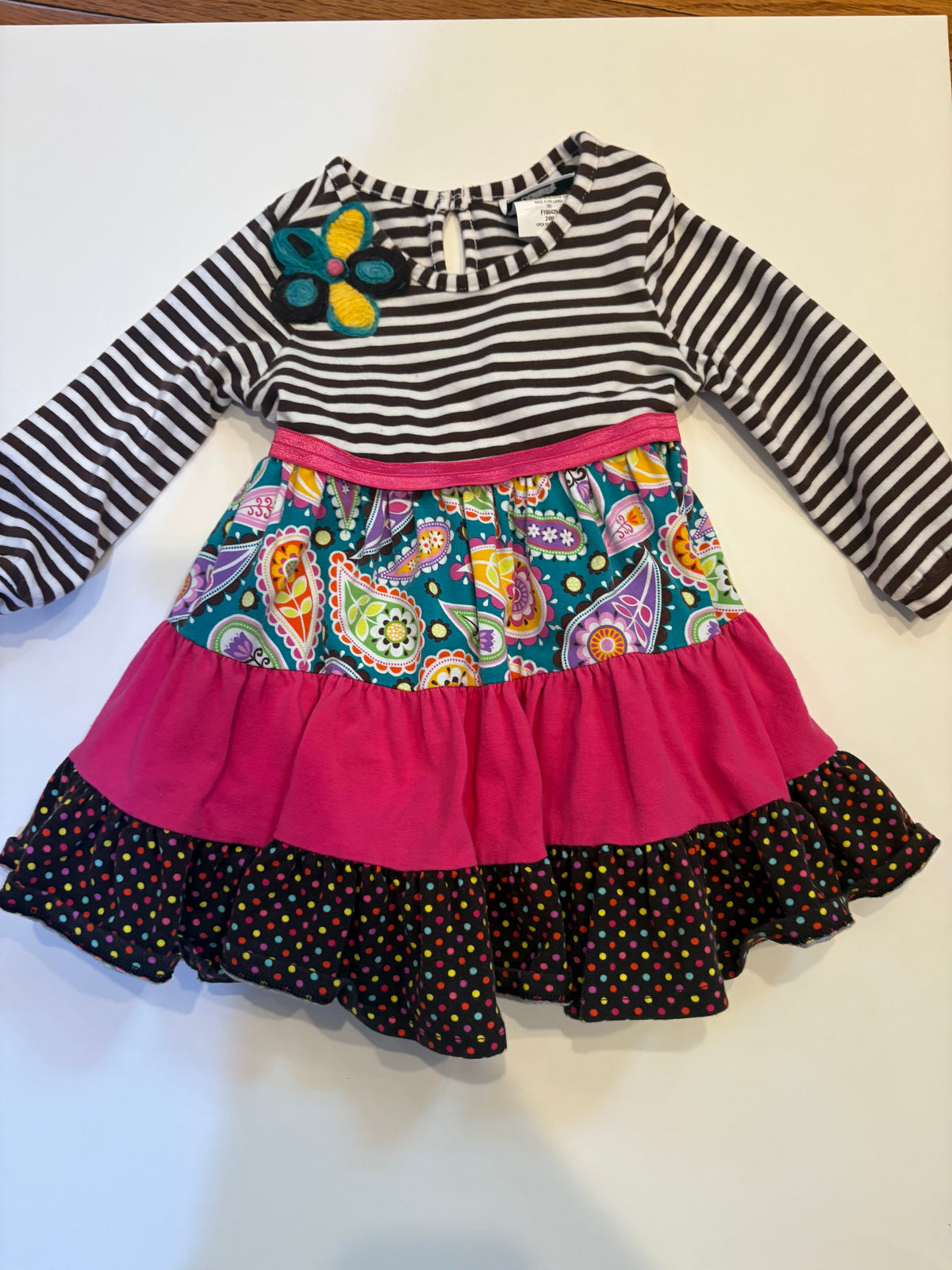 Seller 186 - Counting Daisies Girls Dress - 24 Months - VGUC