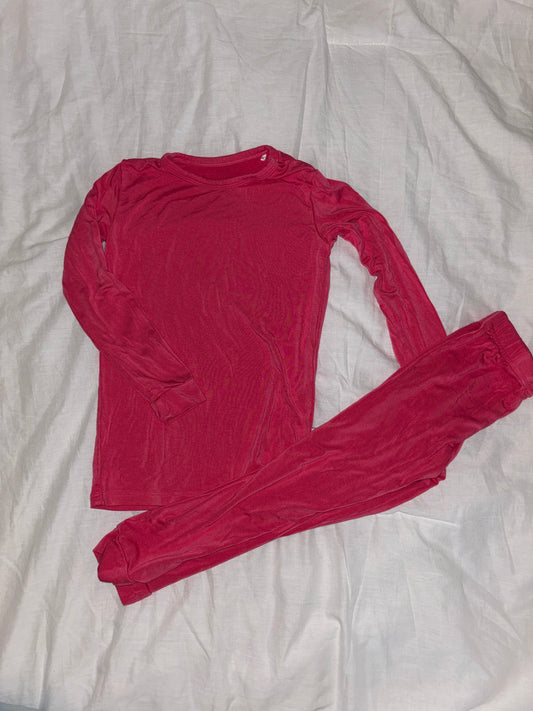 *Reduced* #148 Bubble Baby Bamboo 4T Pajamas- Pink