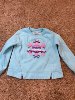 #47 girls 2T fleece sweatshirt, snowflake