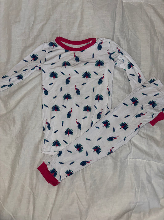 #148 Bubble Baby Bamboo 3T Pajamas- Peacocks