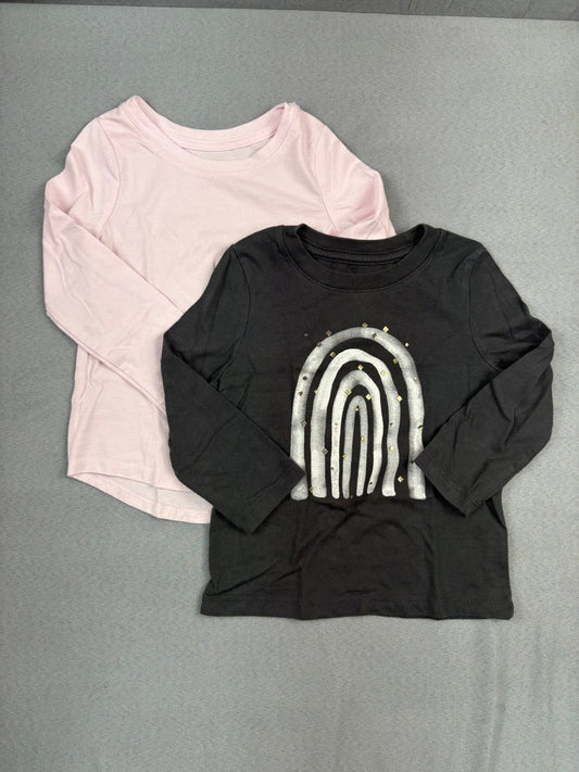#39 3T, Girls, Cat and Jack, long sleeve t-shirt bundle (2),