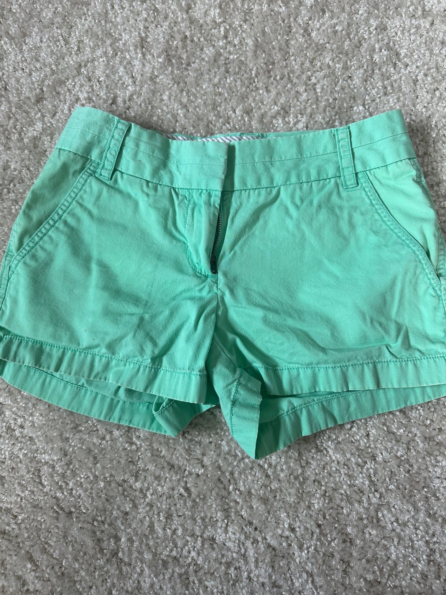 Women's J. Crew 00 Turquoise Chino Shorts
